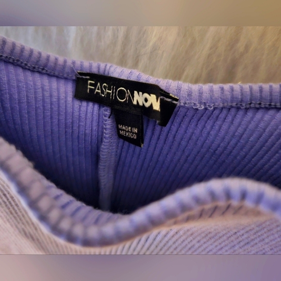 Fashion Nova Classic Lavender Ribbed Bodycon Mini Dress (NWOT) - Picture 6 of 8